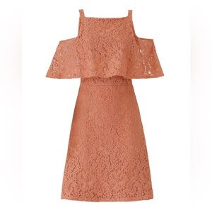 Shilla Superior Women’s Lace Dress Coral Dark Tan